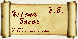 Helena Basor vizit kartica